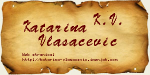 Katarina Vlasačević vizit kartica